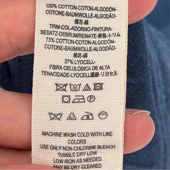 Free People Seeking Heart Mini Dress Soft Ocean Blue Button Up Dress Size Small - Picture 5 of 16